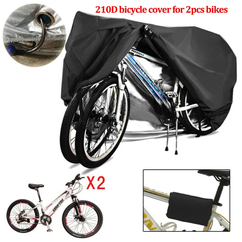 Bicycle Cover For Large Size Mum&Baby Cycling Protective Anti-dust Case Sunscreen Waterproof Durable MTB Bike Covers Accessories