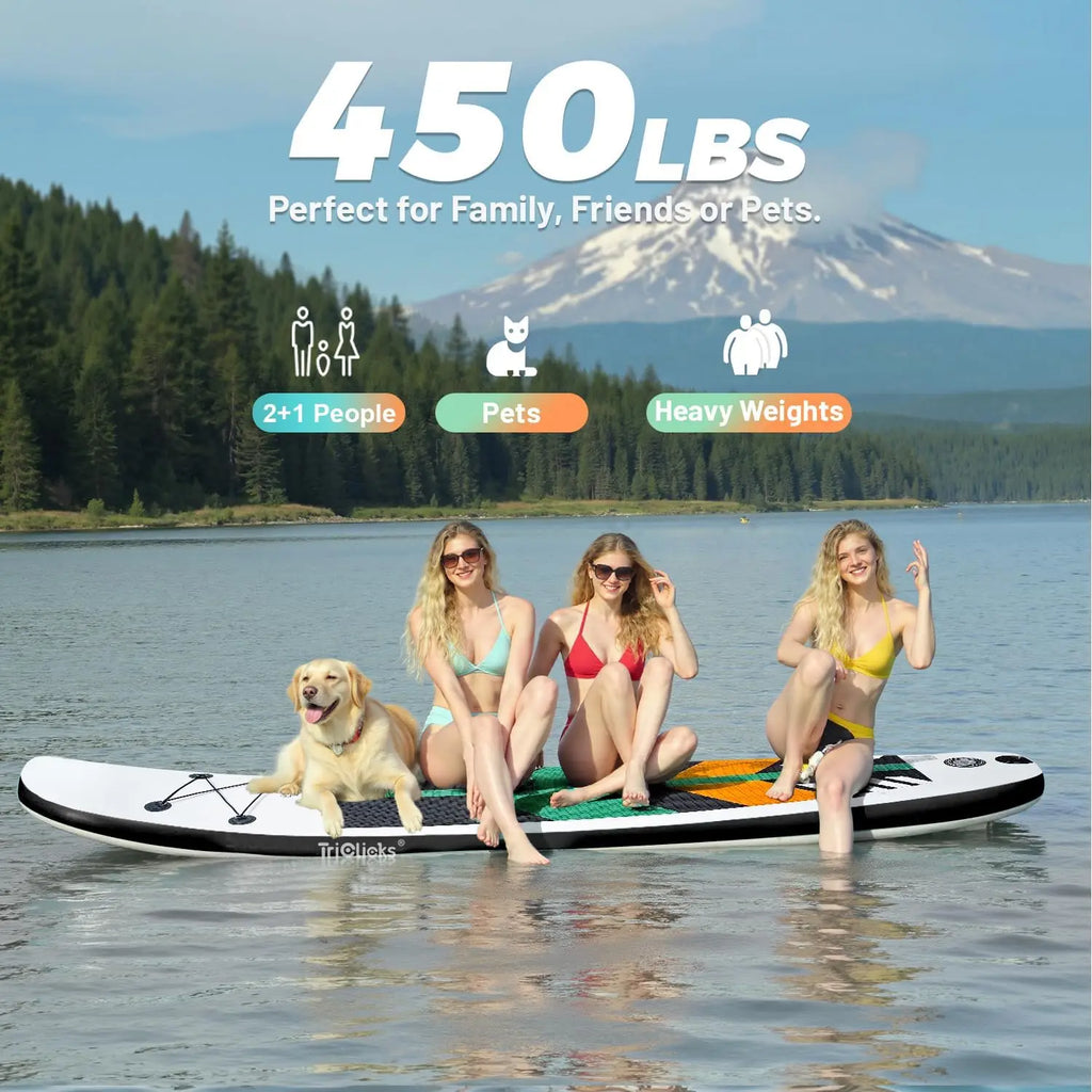 Inflatable Stand Up Paddle Board 10ft Surfing Board Kit for Adults, Premium SUP Complete Kit with