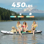 Inflatable Stand Up Paddle Board 10ft Surfing Board Kit for Adults, Premium SUP Complete Kit with