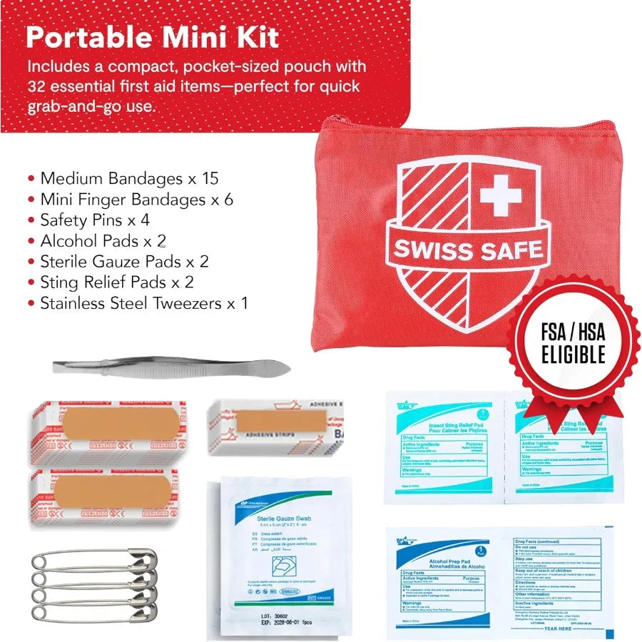 Swiss Safe 2 in 1 First Aid Kit