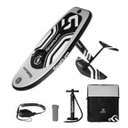 Spatium Hydrofoil Board for Surfing with Hydrofoil Accessories Inflator Pump, Backpack, Safe Leash, Fix Kit Hydrofoil Gray