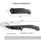 Outdoor Flipper 440C Blade Portable Utility Sharp Tactical Hunting Knife