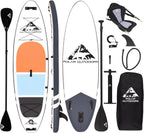 Polar Outdoors by Roc Inflatable Stand Up Paddle Board Premium SUP Paddle Board Wide Stable Design Non-Slip Comfort Deck Youth