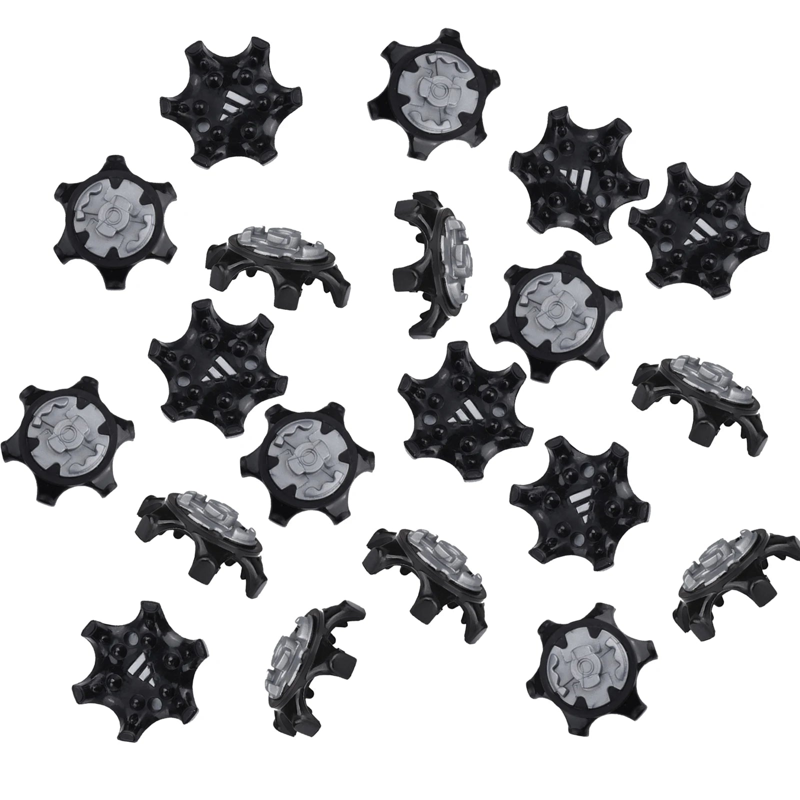 20pcs 2.5*1.2cm Smooth Comfortable Golf Spikes Pins Replacement Turn Fast Twist For Adida Champ