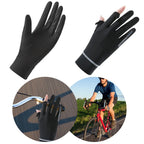 Lady Sunscreen Ice Silk Gloves Cycling Gloves Breathable Motorcycle Gloves Bicycle Gloves for Golf Driving Riding Fishing Hiking
