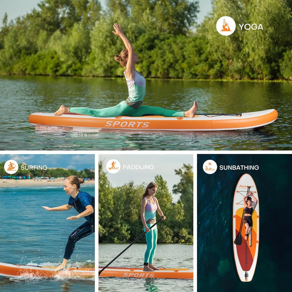 Inflatable Stand Up Paddle Board, 10'x31 x6 SUP with Premium Paddle Board Accessories Kit, Anti-Slip
