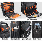 Full-Open Tool backpack, Tool backpack for men