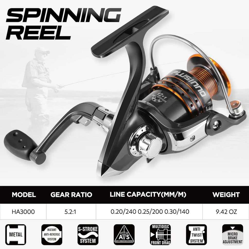 Fishing Rod and Combos Carbon Fiber Fishing Pole with Combo Sea Saltwater Freshwater Kit Fishing Rod Kit