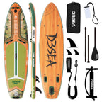 Genreen 11ft Inflatable Paddle Board Stand up Paddle Board with Premium SUP Accessories
