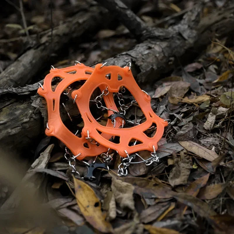 10 Teeth Ice Gripper Spike Shoes Winter Outdoor Hiking Mountain Climbing Ice Snow Crampons Anti-slip Shoe Covers Snow Shoes Grip
