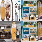 Inflatable Paddle Board 11'6/10'6 Paddle Board - All-Around SUP Board for Adults & Beginners, Stand