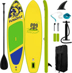 Inflatable Stand Up Paddle Board with Premium SUP Paddleboard Accessories, Anti-Slip EVA Deck, 11'/10