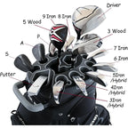 ASK ECHO T-Lock Golf Cart Bag with 14 Way Organizer Divider Top, Premium Cart Bag with Handles and Rain Cover, for Men