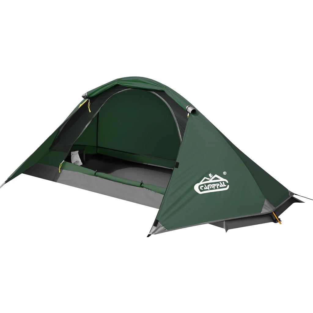 camppal 1 Person Tent for Camping Hiking Mountain Hunting Backpacking Tents 4 Season Resistance to Windproof Rainproof and Waterproof