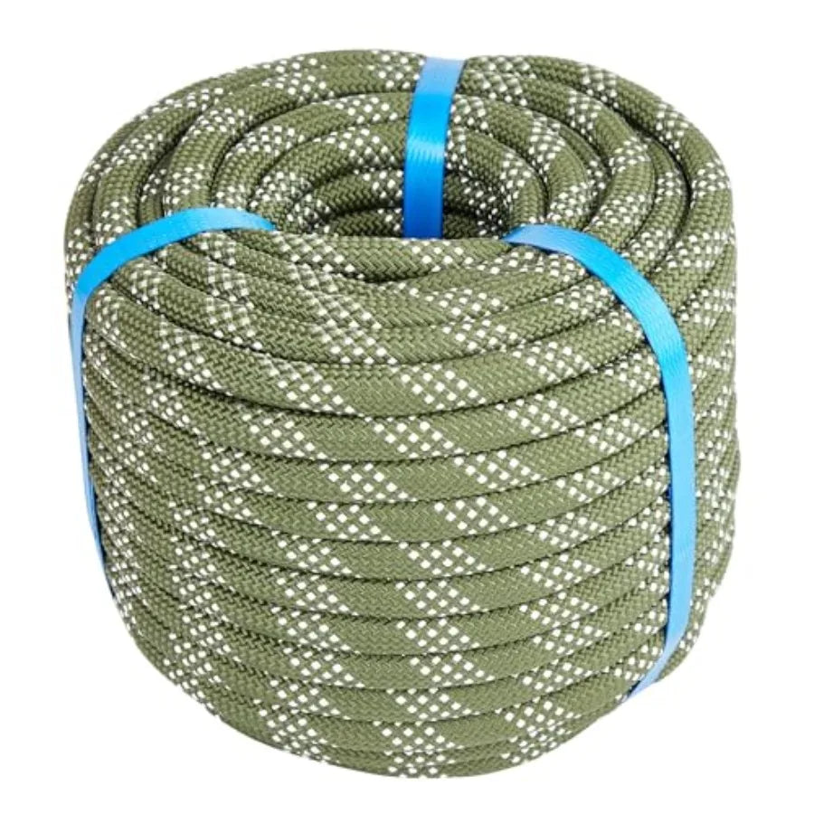 7/16 Inch 150Feet Double Braided Polyester Arborist Rope Heavy Duty Nylon Rope for Anchor Tree Work Cargo Pulling Sailing