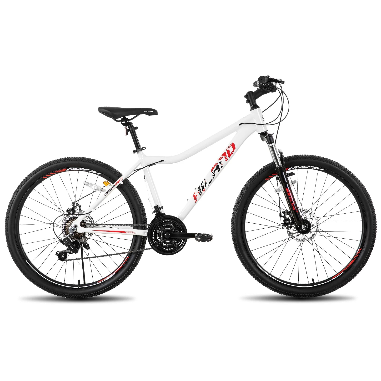 Hiland 20 26 27 Inch Mountain Bike for Women, 21 Speed with Lock-Out Suspension Fork