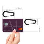6Pcs Outdoor Carabiner Keychain D Shape Carabiner Spring Snap Clip Multifunctional Fishing Climbing Acessories
