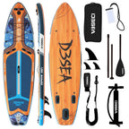 Genreen 11ft Inflatable Paddle Board Stand up Paddle Board with Premium SUP Accessories