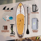 Inflatable Paddle Board 11'6/10'6 Paddle Board - All-Around SUP Board for Adults & Beginners, Stand