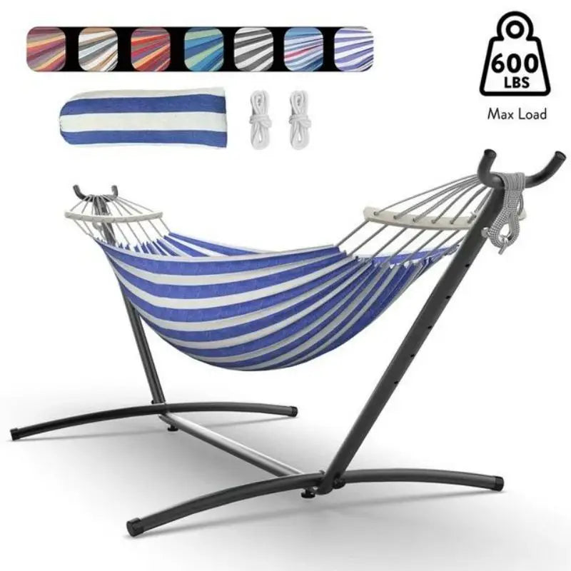 Gyroor Hammock with Adjustable Stand- Stylish Hammock Bed w/Storage Bag, 600lb Capacity