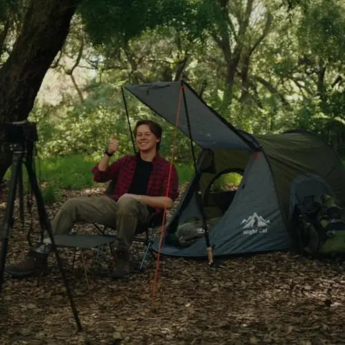 Pop-up Camping Tent: 1 Person Tent Waterproof Instant Easy Setup Outdoor Tent