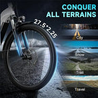 SISIGAD M728 Electric Bike for Adults - 1000W | 25MPH | 720Wh/48V | 40 Miles Electric Bike - 27.5" Tire All Terrain Dirt Ebike.