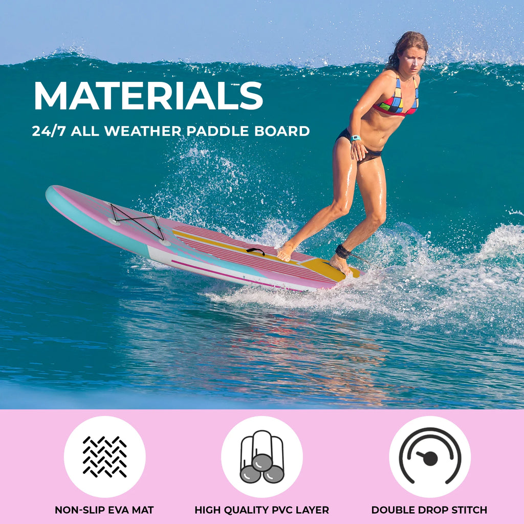 Stand Up Paddle Board Ultra-Light Inflatable Paddleboard with SUP Accessories for Adults & Youth of All Skill Levels