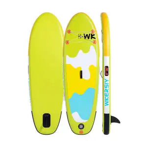 WKERSIY 8ft Green Kids SUP Ultra-Stable Youth Paddle Board, Lightweight Parent-Friendly Design surfboard stand up paddle board i