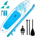 Lite Inflatable Paddle Board Stand Up Paddle Boards, Ultra Light Paddleboard for Adult Wide Stable Design Sup with Accessories