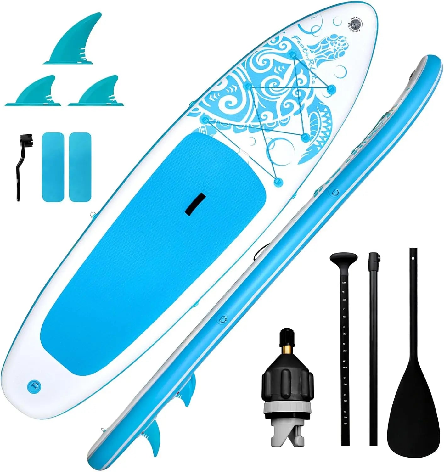 Lite Inflatable Paddle Board Stand Up Paddle Boards, Ultra Light Paddleboard for Adult Wide Stable Design Sup with Accessories