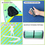 WKERSIY paddle board surfboard stand 11ft Grey Inflatable SUP Board All-Water Performance Series Neutral-Tone Versatility Pro-G