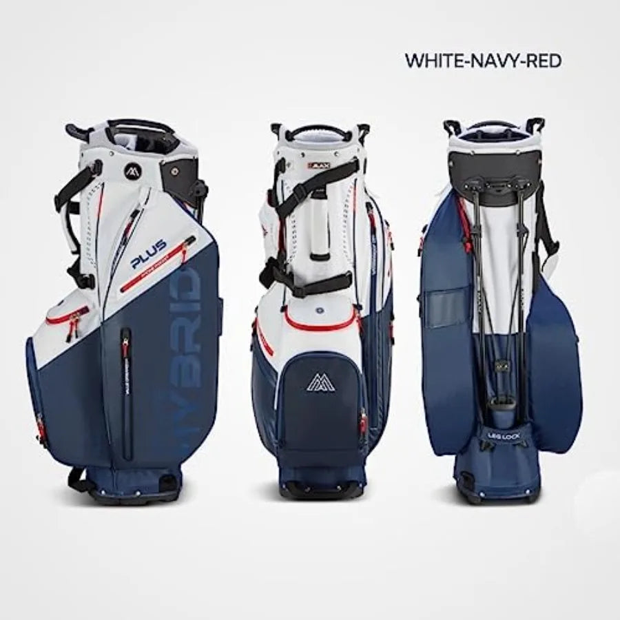 Dri Lite Hybrid Plus 14 Way Divider Golf Stand Bag, Waterproof, Lightweight, Dual Strap, Fits Push Carts