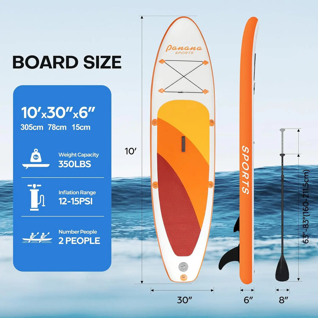 Inflatable Stand Up Paddle Board, 10'x31 x6 SUP with Premium Paddle Board Accessories Kit, Anti-Slip