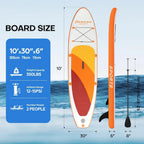 Inflatable Stand Up Paddle Board, 10'x31 x6 SUP with Premium Paddle Board Accessories Kit, Anti-Slip