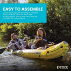 68307EP Explorer K2 Inflatable Kayak Set Deluxe 86in Kayak Paddles and HighOutput Pump Adjustable Seats with Backrest Removable