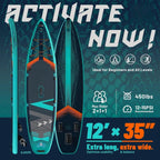 11‘ x 33" / 12’×35" Inflatable Stand Up Paddle Board - Premium SUP Board Kit - Ultra Stable Paddleboard for Adults