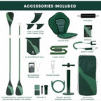 w_Inflatable Paddle Board for Adults with Accessories Included, Oar, Fins, Pump. Stand Up Paddleboard Great Stability