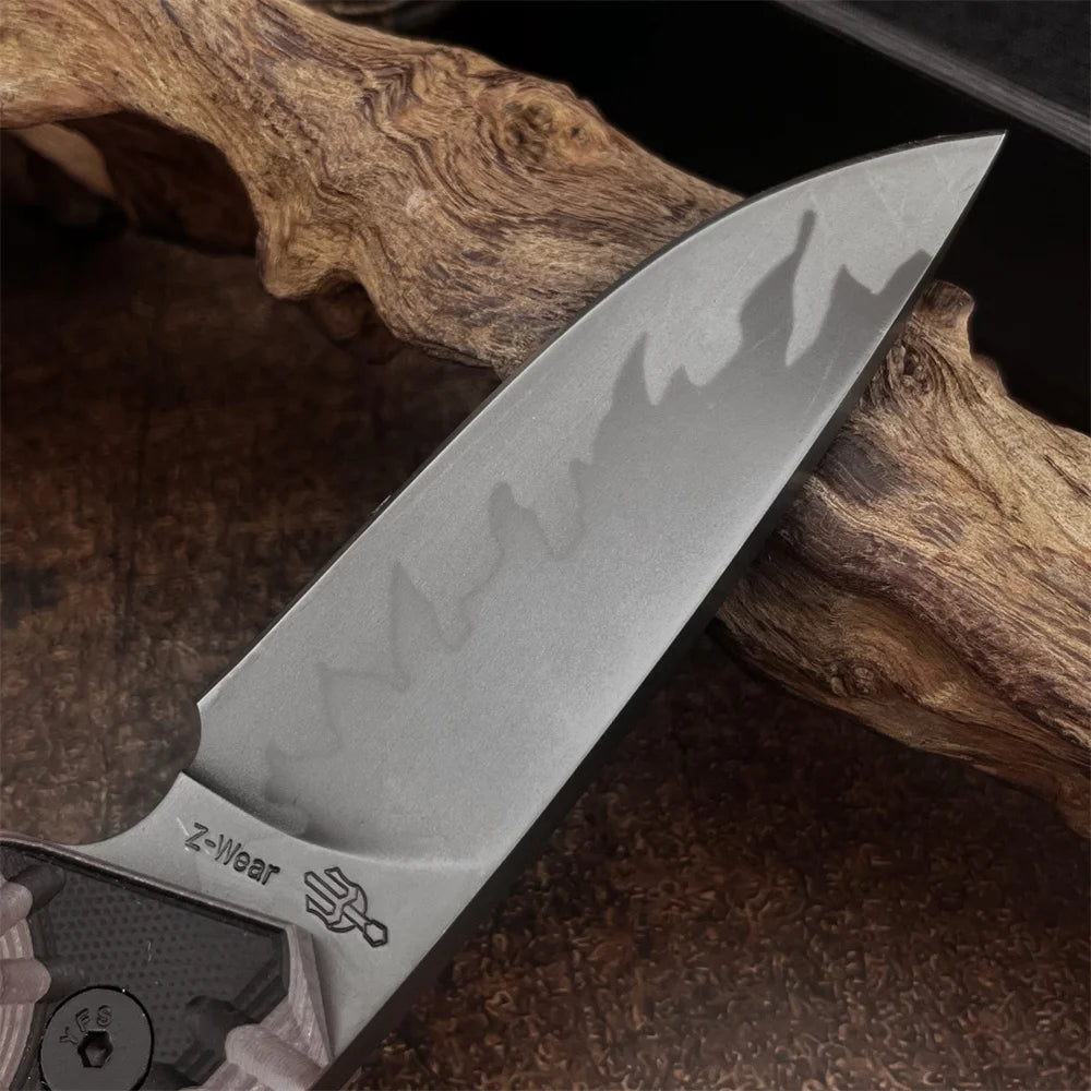 High-Quality Outdoor Multi-Purpose Fixed-Blade Knife D2 Steel Blade with G10 Handle Camping Self-Defense Carry Christmas Gift