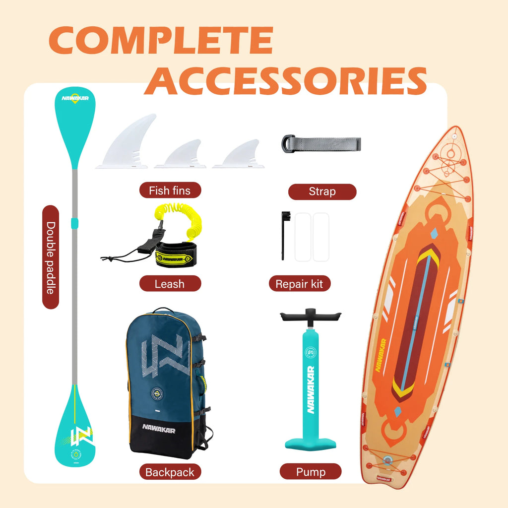 US Stock Surfboard Professional Water Sports Competition Double-layered Reinforced Paddleboard Adult Stand-up Surfboard