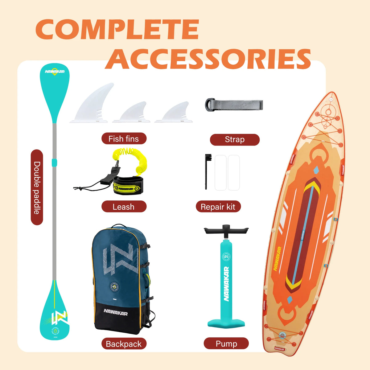 US Stock Surfboard Professional Water Sports Competition Double-layered Reinforced Paddleboard Adult Stand-up Surfboard