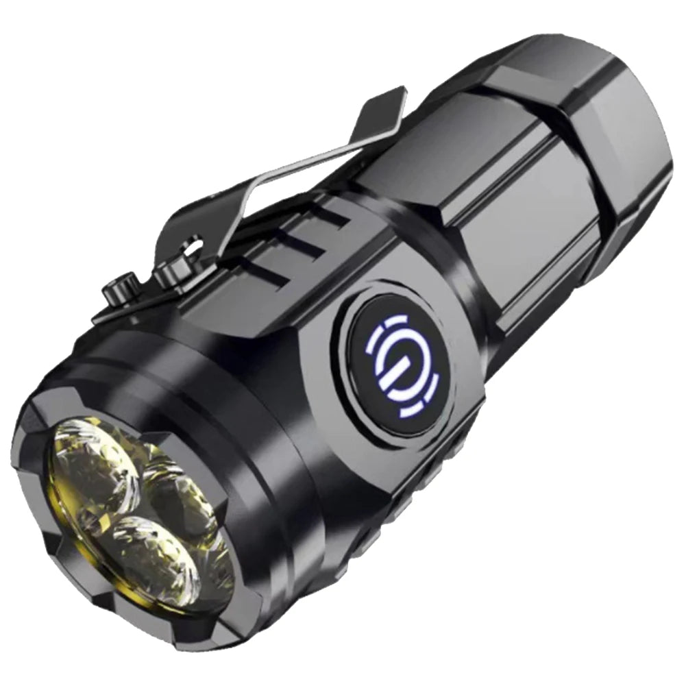 High Power LED Flashlight Torch 20W Powerful Tactical Hunting Light Waterproof High Lumens Mini Flashlights for Hiking Exploring