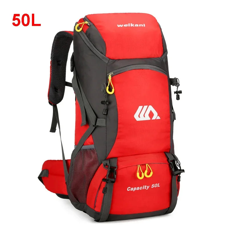 50L Travel Backpack Camping Men Large Hiking Bag