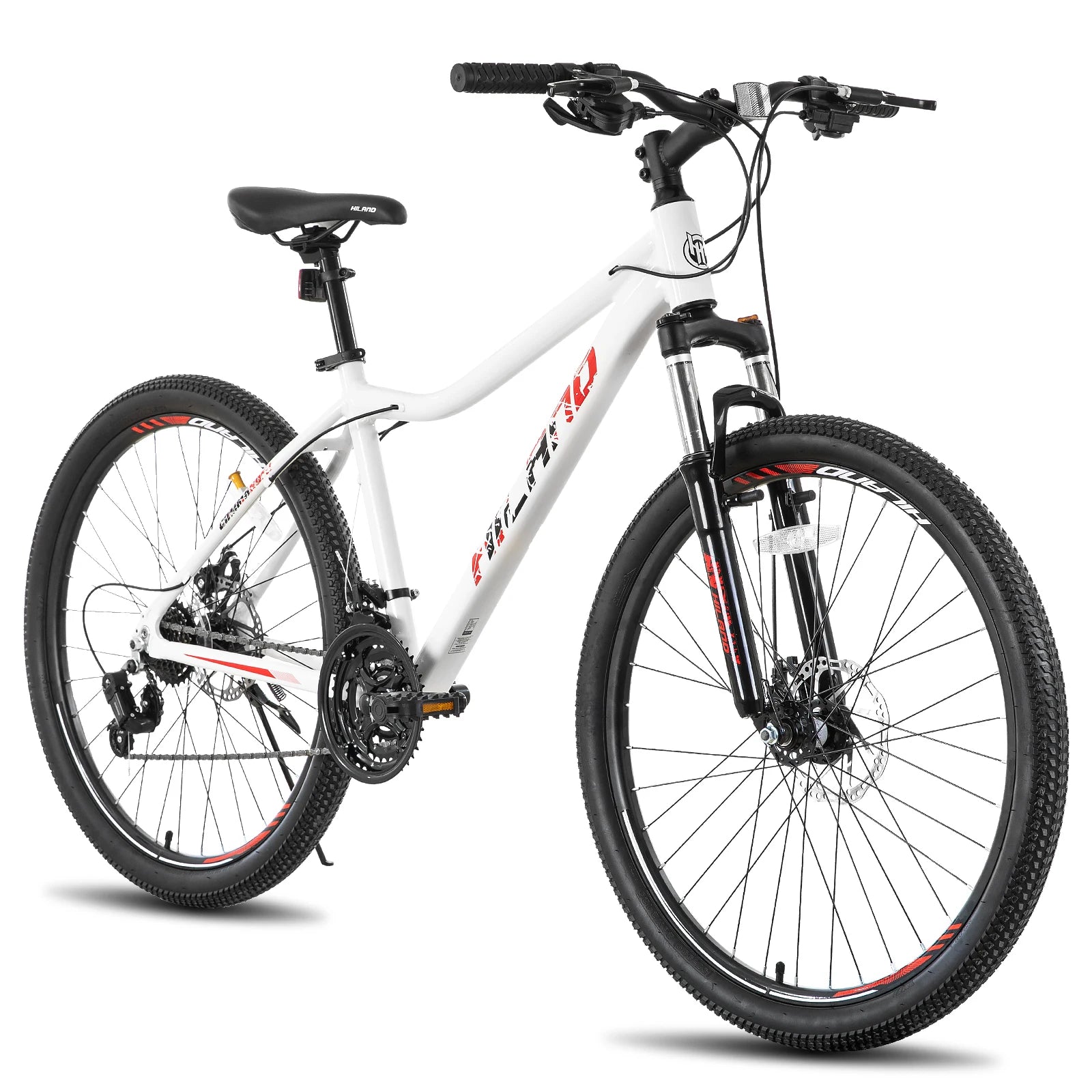 Hiland 20 26 27 Inch Mountain Bike for Women, 21 Speed with Lock-Out Suspension Fork