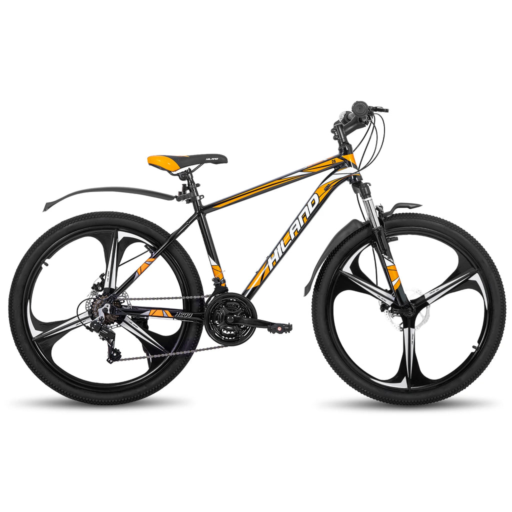 Hiland Mountain Bike,Shimano 21 Speeds Drivetrain,Aluminum Frame 26 Inch Wheels, with Disc-Brake for Men Women