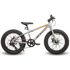 Hiland 20 Inch Kids' Bicycles Fat Tire Mountain Bike for Kids Age 5 + Years, Shimano 7-Speed, Dual-Disc Brake