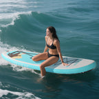 Portable Inflatable Stand Up Paddle Board 10'6"×32"×6", Premium PVC, Full Kit for Adults/Youth