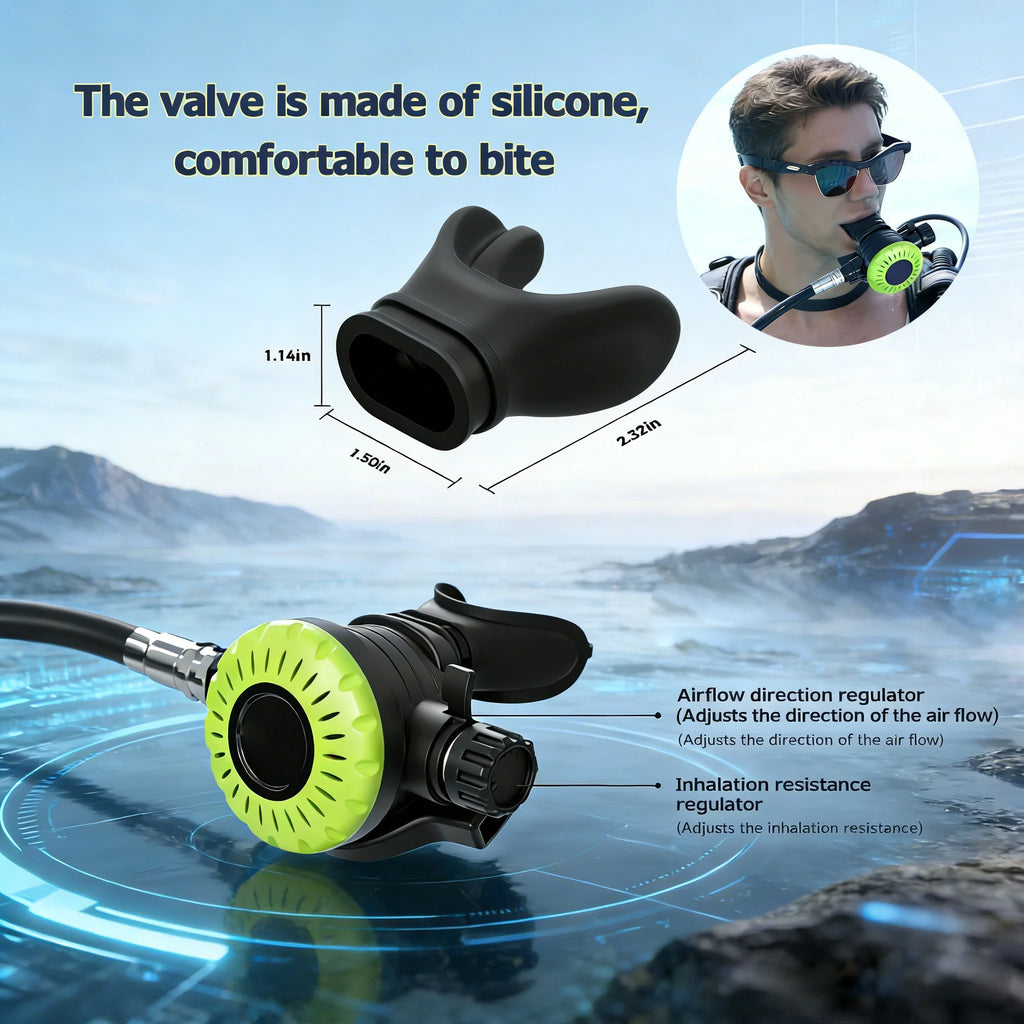 HOUVAN 1L Scuba tank for approximately 75 breaths underwater,compact and portable,suitable for outdoor travel,Unisex,gift choice