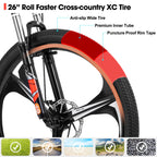 Hiland Mountain Bike,Shimano 21 Speeds Drivetrain,Aluminum Frame 26 Inch Wheels, with Disc-Brake for Men Women