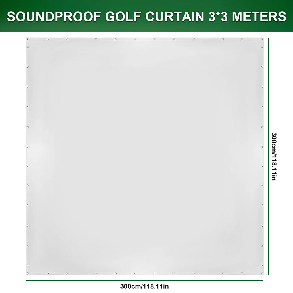 Golf Simulator Impact Screen Easy To Install Golf Training Screen High Impact Resistance Single Layer Sound Absorbing