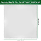 Golf Simulator Impact Screen Easy To Install Golf Training Screen High Impact Resistance Single Layer Sound Absorbing